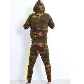 Camouflage Style Mens Hoodie Tracksuit Set Sweatsuit With Private Label